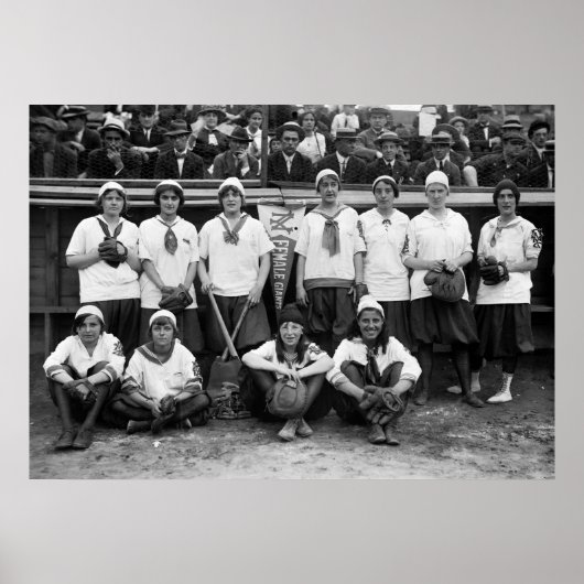 Female Giants Baseball, 1913 ポスター (正面)
