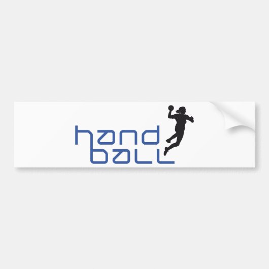 female handball バンパーステッカー (正面)