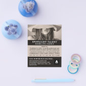 Female Hat Model、Modeling Agency、Model Agent チラシ (シングル)