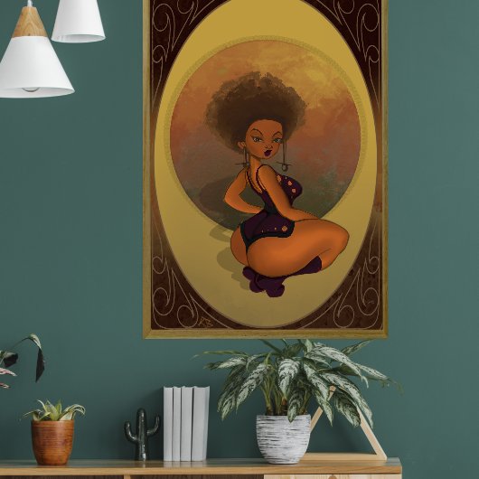 Female Lady Bug type poster ポスター (リビング1)