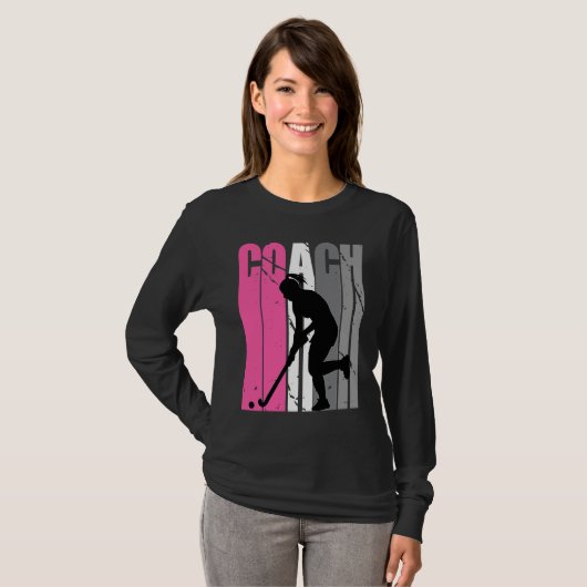 Female Master Hockey Instructor Hockey Coach Tシャツ (正面フル)
