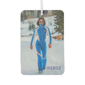 Female name sport theme カーエアーフレッシュナー (正面)