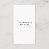 Female Pastor Business Card 名刺 (裏面)