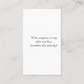 Female Pastor Custom Business Card 名刺 (裏面)