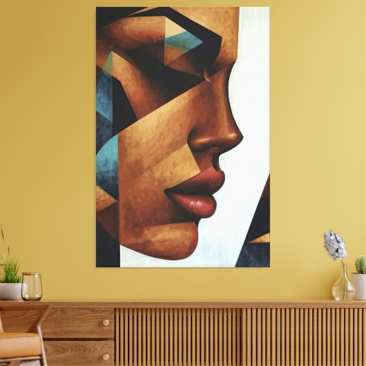 Female Reflection キャンバスプリント (インサイチュ (リビング))