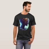 Female Robot Sci Fi Cyborg Unique Futuristic Digit Tシャツ (正面フル)