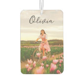 Female Romantic Custom Photography カーエアーフレッシュナー (裏面)