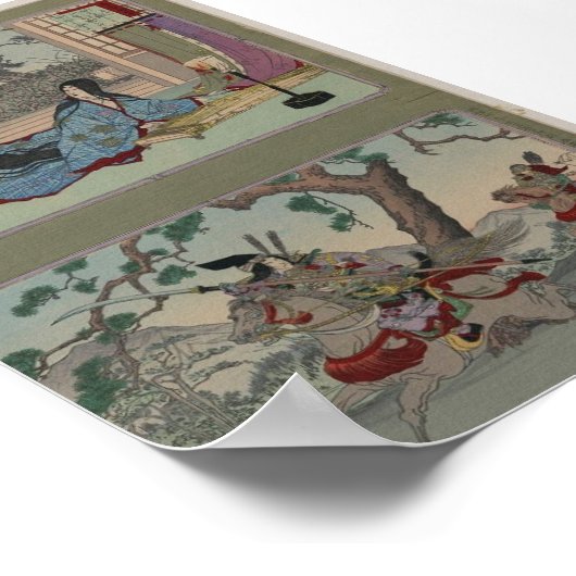 Female Samurai circa 1800s ポスター (角)