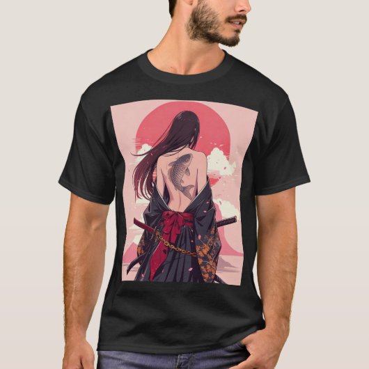 female samurai tシャツ (正面)