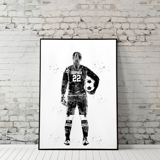 Female Soccer Goalie ポスター