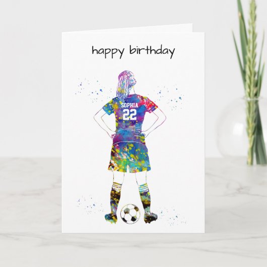 Female Soccer Player カード (正面)