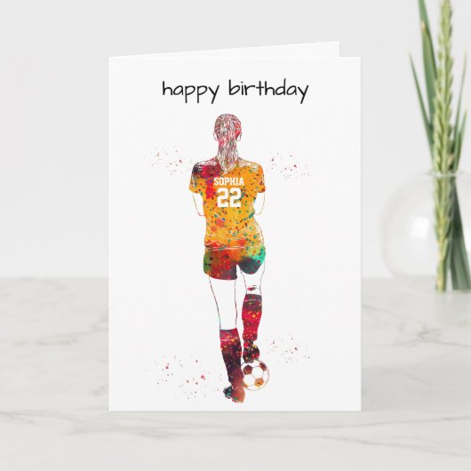 Female Soccer Player カード (正面)