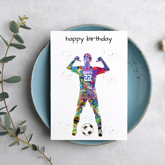 Female Soccer Player カード