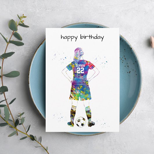 Female Soccer Player カード