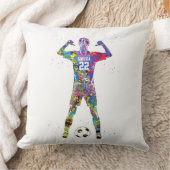 Female Soccer Player クッション (ブランケット)