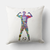 Female Soccer Player クッション (裏面)