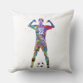 Female Soccer Player クッション (正面)