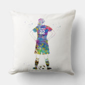 Female Soccer Player  クッション (正面)