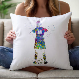 Female Soccer Player  クッション