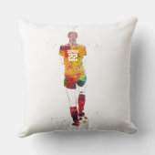 Female Soccer Player  クッション (裏面)