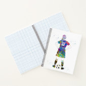 Female Soccer Player  ノートブック (内部)