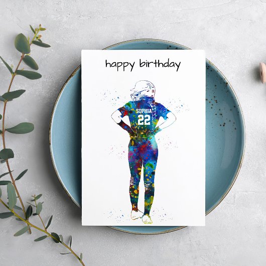 Female Softball Player カード