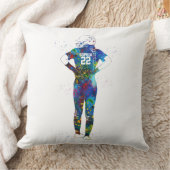 Female Softball Player クッション (ブランケット)