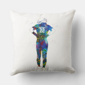 Female Softball Player クッション (裏面)