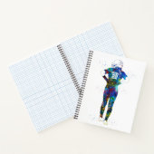 Female Softball Player ノートブック (内部)