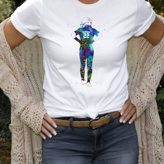 Female Softball Player Tシャツ