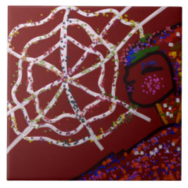 Female Spider Pharaoh Ceramic Tile タイル