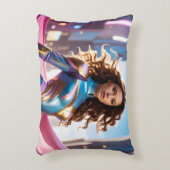 FEMALE SUPERHERO - SCI-FI FANTASY アクセントクッション (正面(垂直))