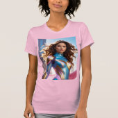 FEMALE SUPERHERO - SCI-FI Tシャツ (正面)