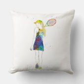 Female Tennis Player クッション (正面)