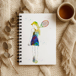 Female Tennis Player ノートブック