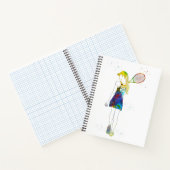 Female Tennis Player ノートブック (内部)