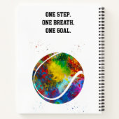 Female Tennis Player ノートブック (裏面)