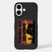 Female Trucker Mom Road Journey Family Love Design Case-Mate iPhoneケース (裏面)