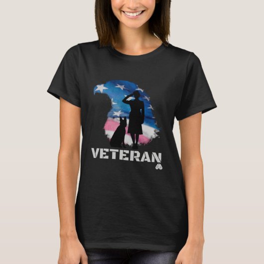 FEMALE VETERAN DOG HANDLER Tシャツ (正面)