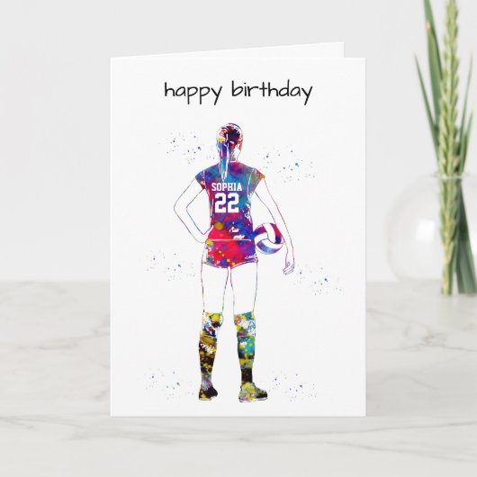 Female Volleyball Player カード (正面)