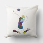 Female Volleyball Player クッション (正面)