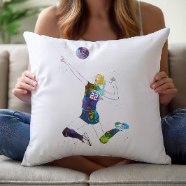 Female Volleyball Player クッション