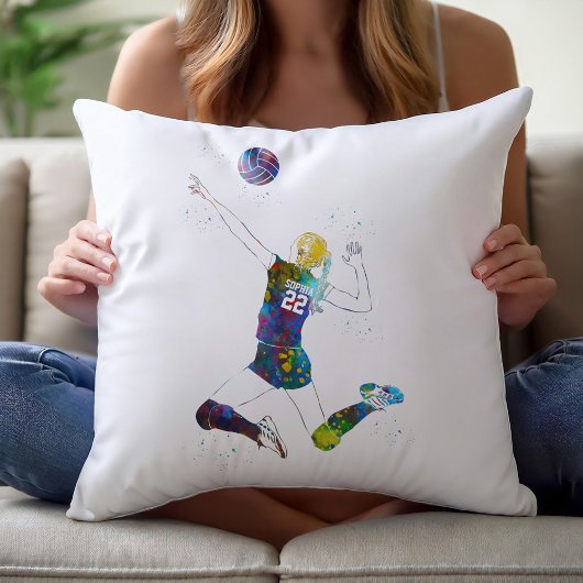 Female Volleyball Player クッション