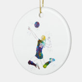 Female Volleyball Player セラミックオーナメント (左)
