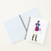Female Volleyball Player ノートブック (内部)