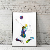 Female Volleyball Player ポスター