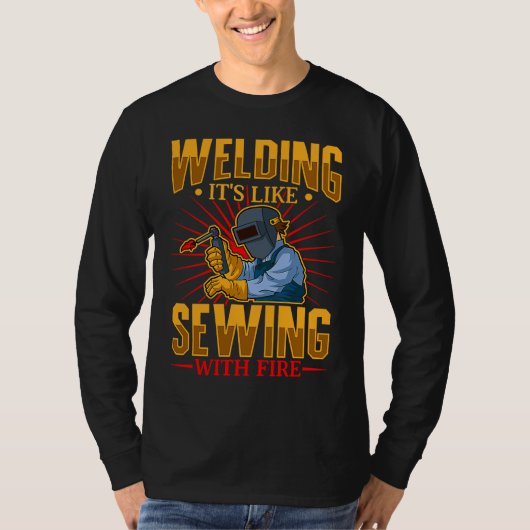 Female Welder   Welding Mechanic Forge Metalwork   Tシャツ (正面)