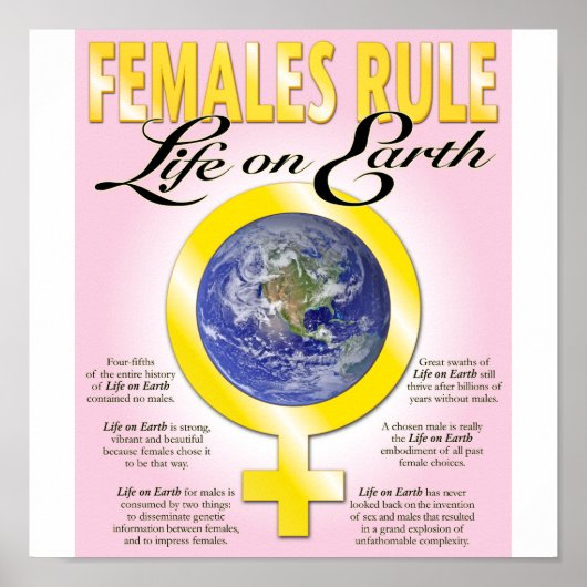 Females Rule Life on Earth poster ポスター (正面)