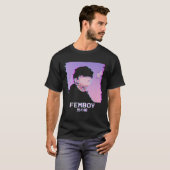 Femboy Japanese Emo Vaporwave Aesthetic LGBTQ Gay Tシャツ (正面フル)