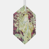 Feme a marguleit -ミュシャ繊維パネルrepro ガラスオーナメント (正面右)